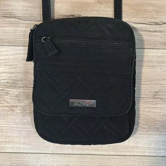 Vera Bradley Black Quilted Mini Hipster - Picture 2 of 6